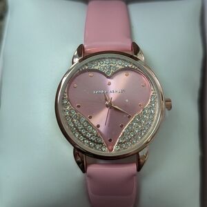 Laura Ashley Pink Patent Strap Watch